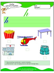 H Sesi Çalışma Sayfaları